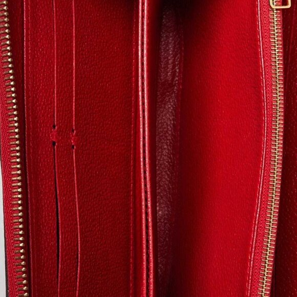 Louis Vuitton Cerise Monogram Empreinte Leather Zippy Wallet - Picture 6 of 9